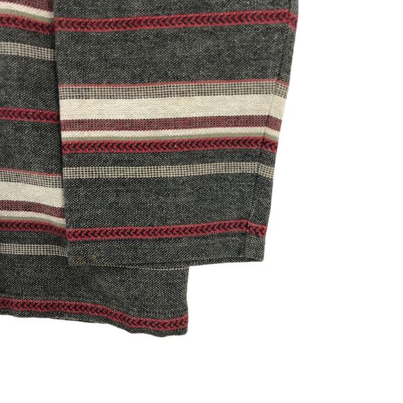 Chicos Design Womens Size 3 US 16 Jacket Cotton Canvas Striped Gray Red - Picture 11 of 16